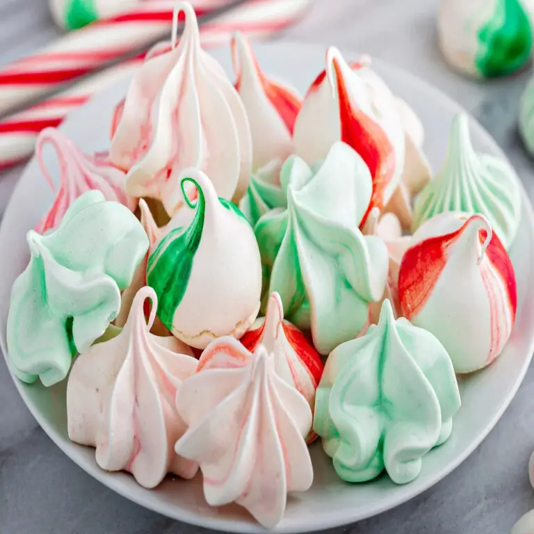 Peppermint-Meringue-Cookies