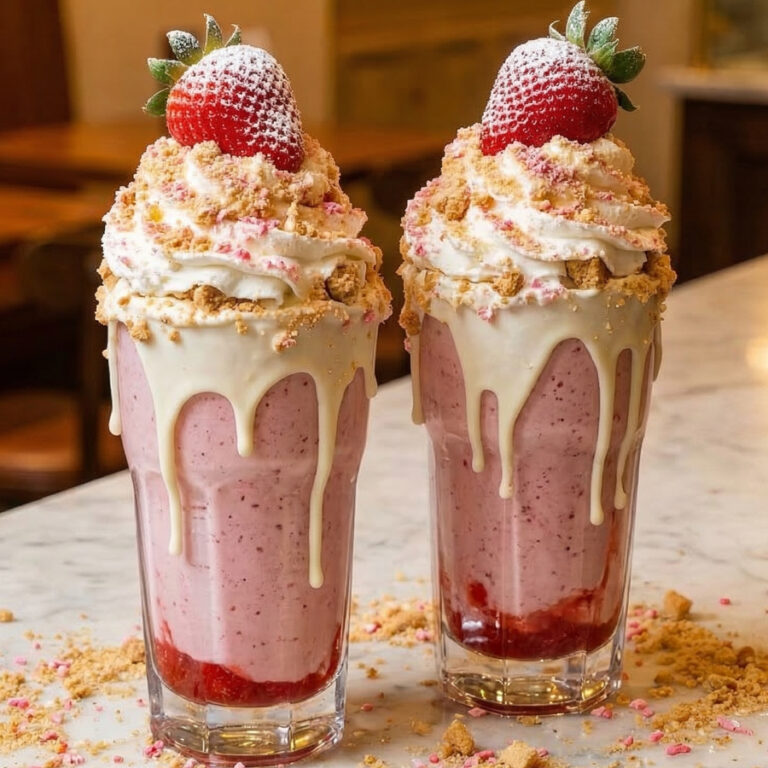 chocolate cheesecake strawberry milkshake recipe