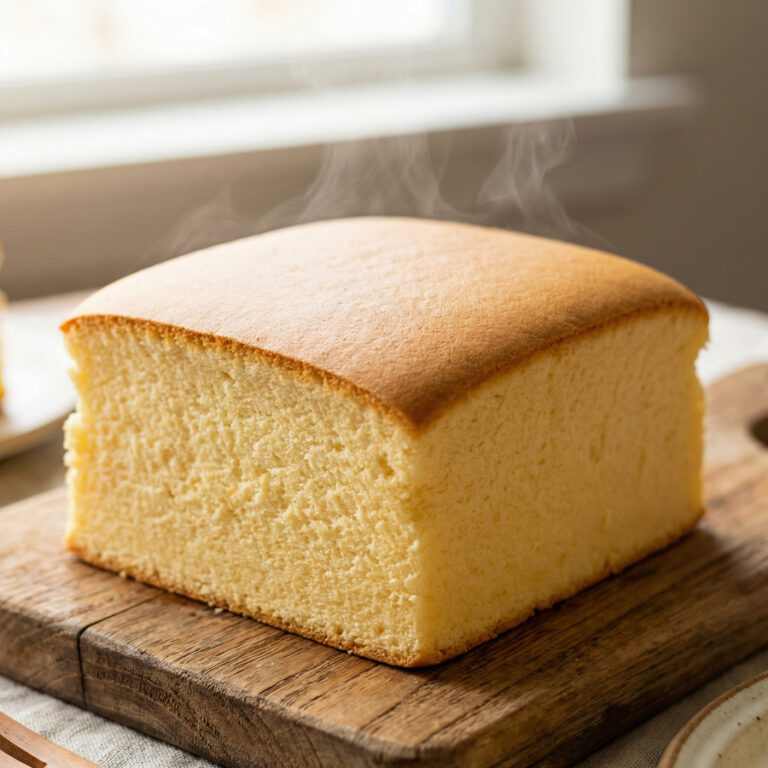 jiggly taiwanese souffle castella cake