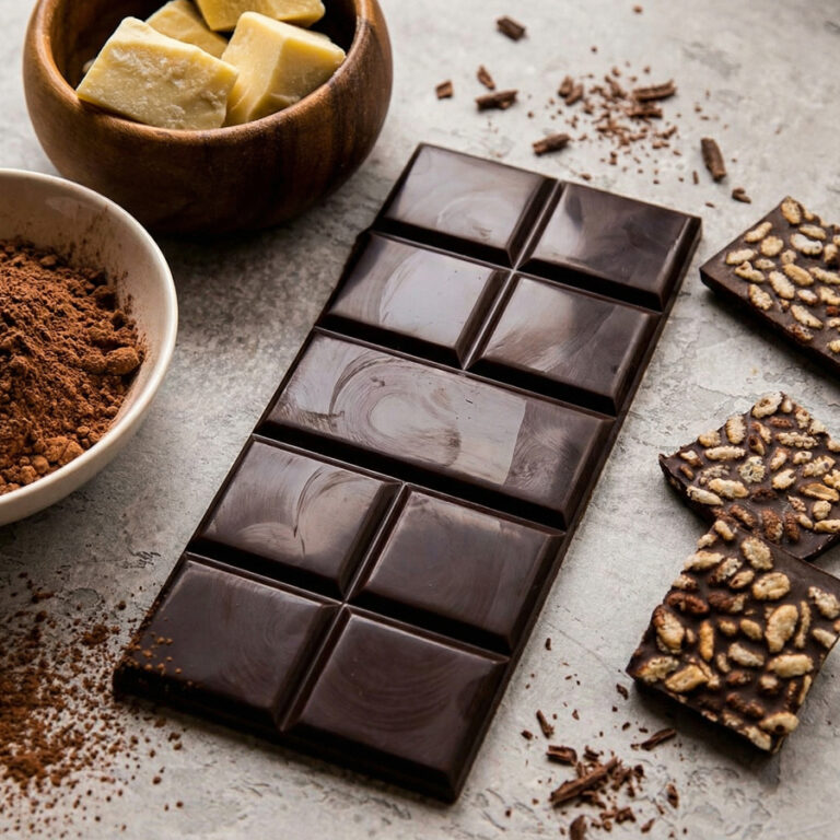 pure chocolate ingredients and texture