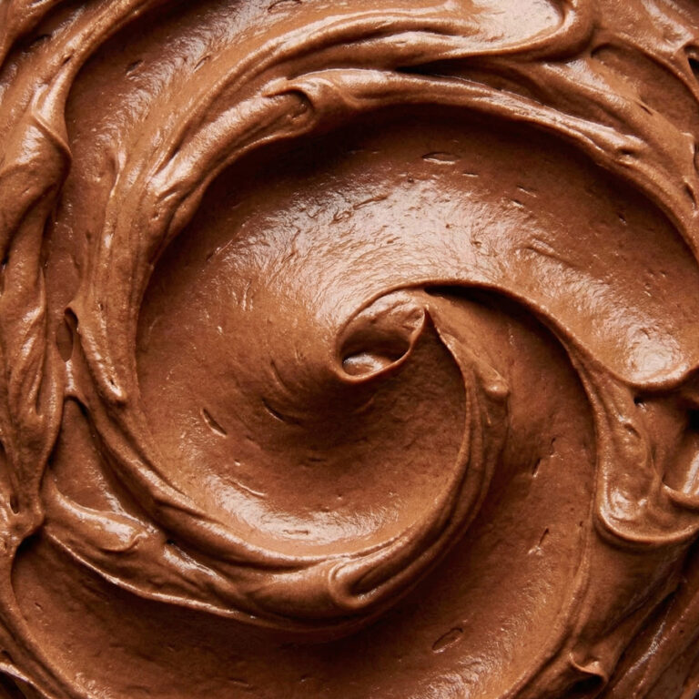 smooth chocolate whipped cream texture