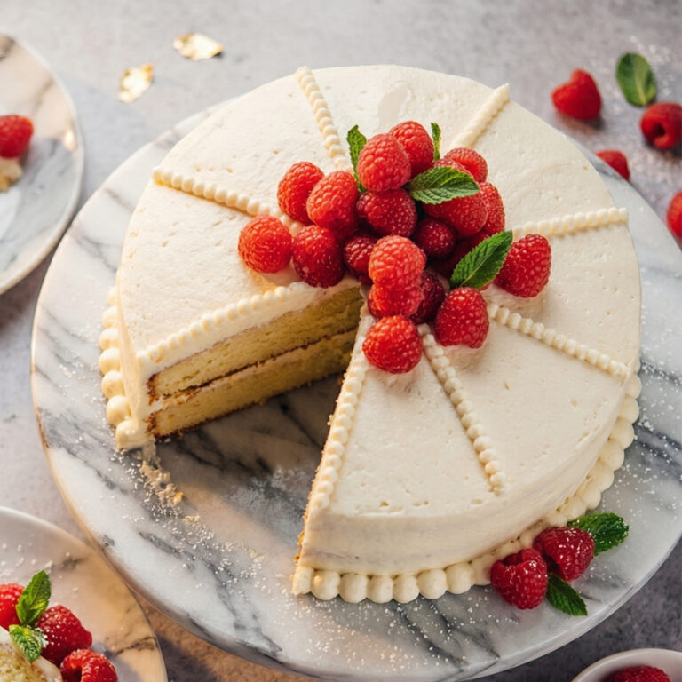 vanilla buttermilk cake slice with fork
