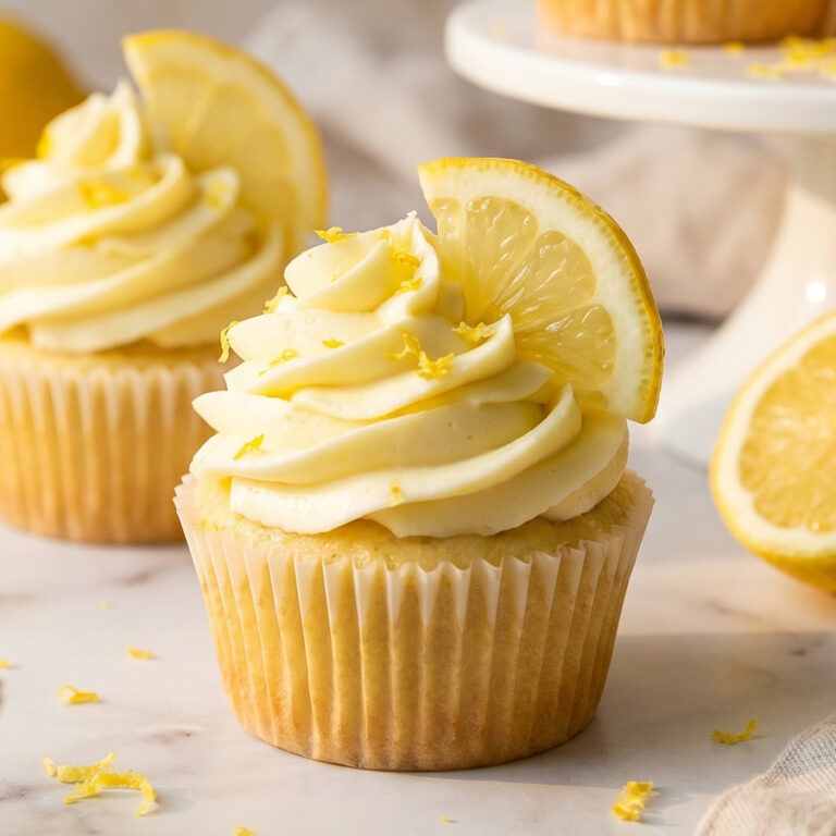 The Best Homemade Lemon Cupcakes (Fluffy & Moist!) fluffy lemon cupcakes with vanilla frosting