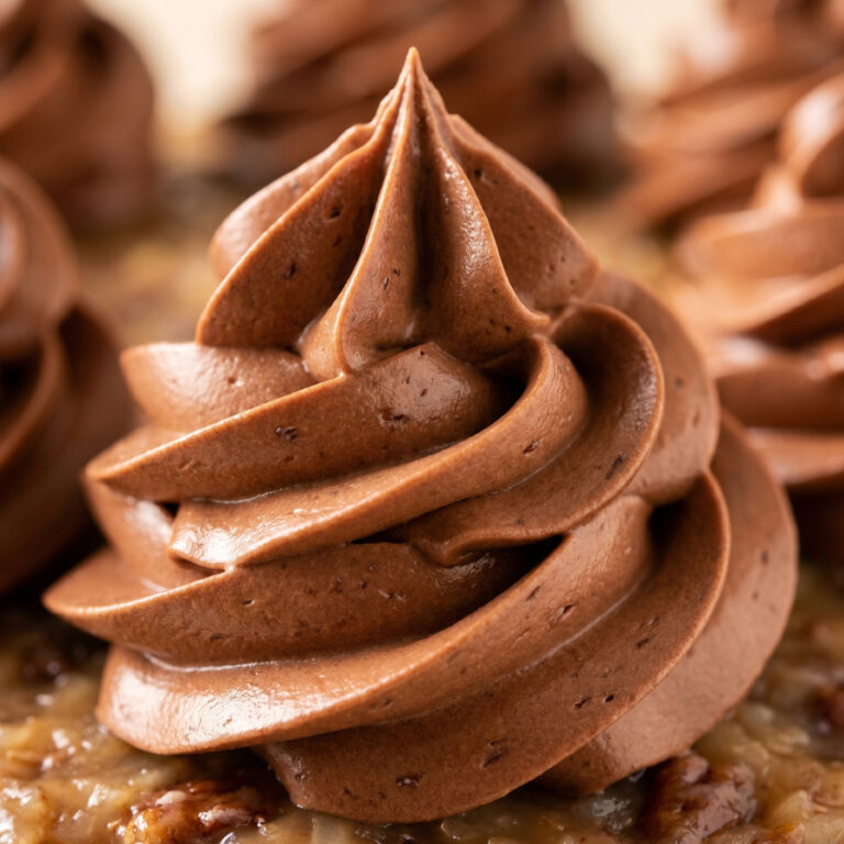 Silky Chocolate Italian Meringue Buttercream smooth chocolate italian meringue buttercream texture