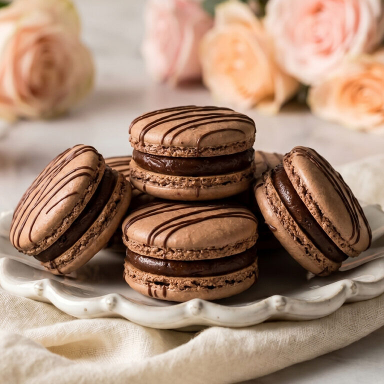 chocolate macarons hero