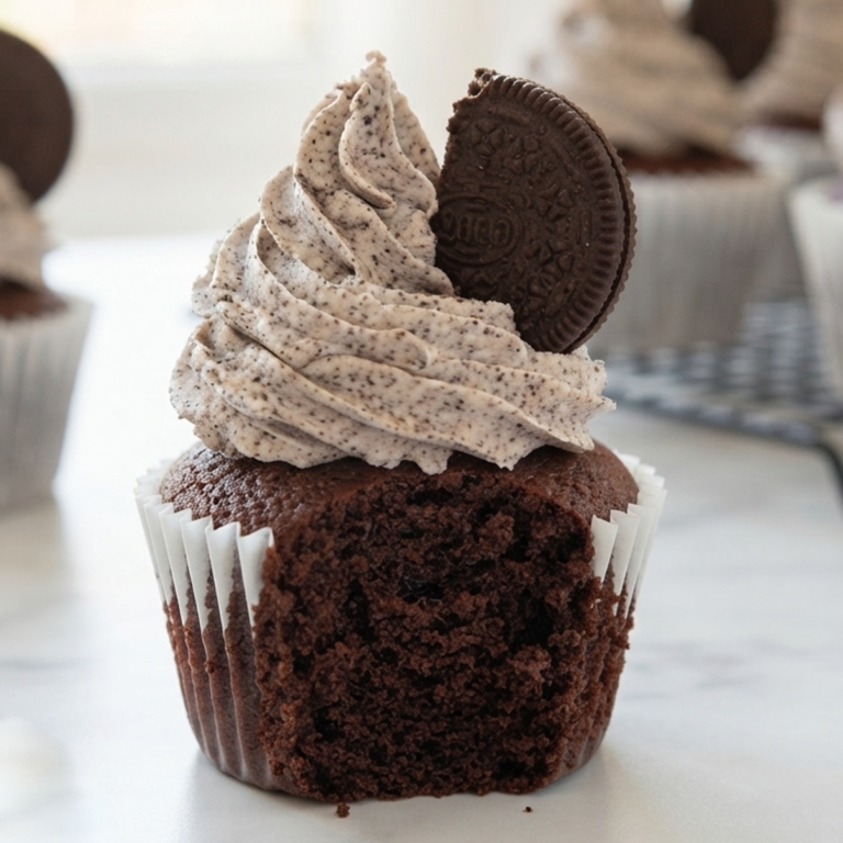 oreo buttercream cupcake
