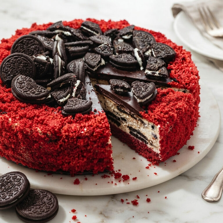 red velvet oreo cheesecake hero