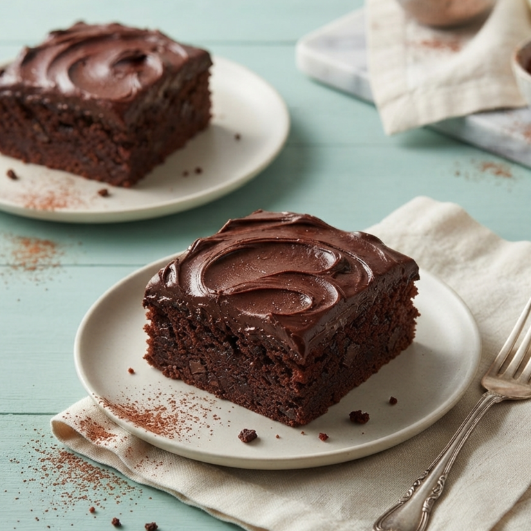 chocolate zucchini cake slice